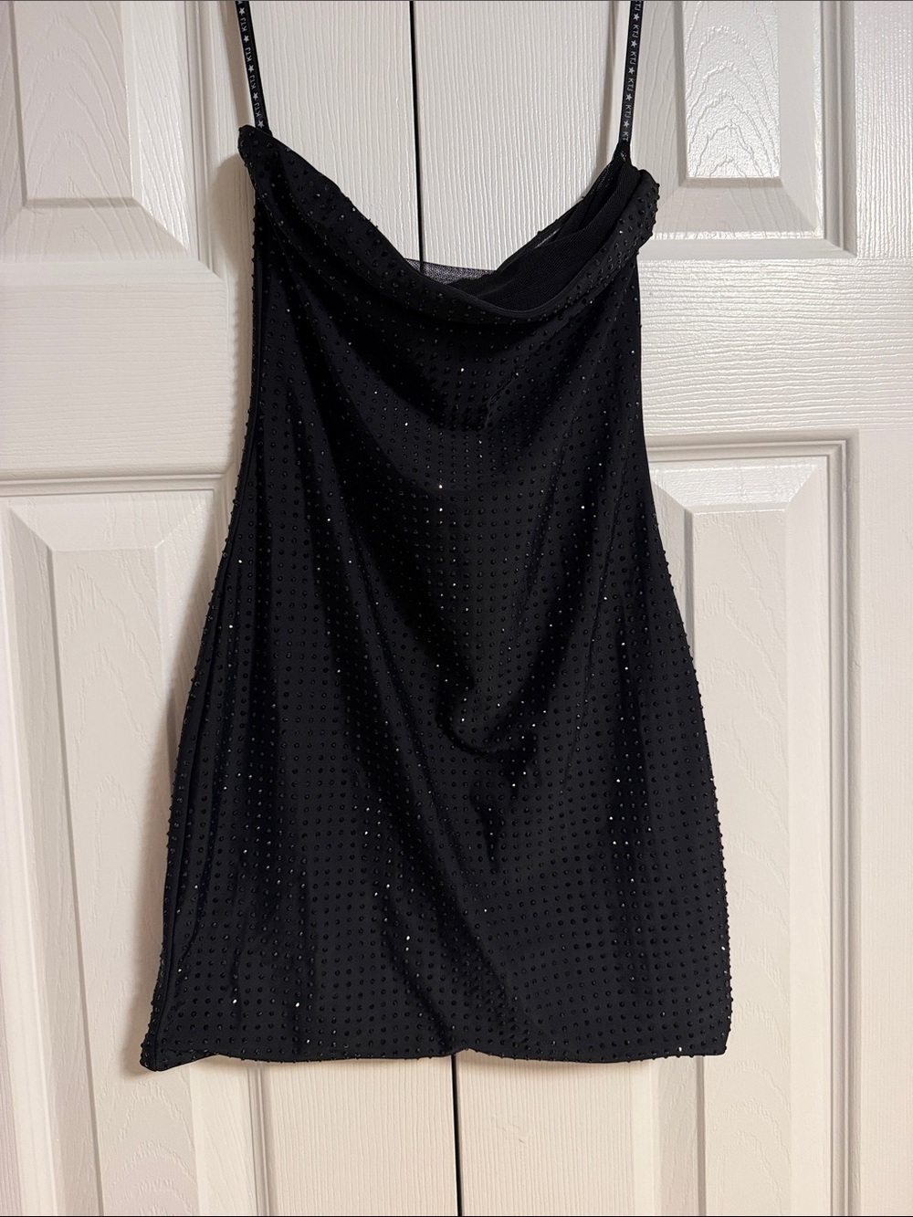 Katie J NYC Girls Black Beaded Dress Size XL Party Cocktail Special Occasion